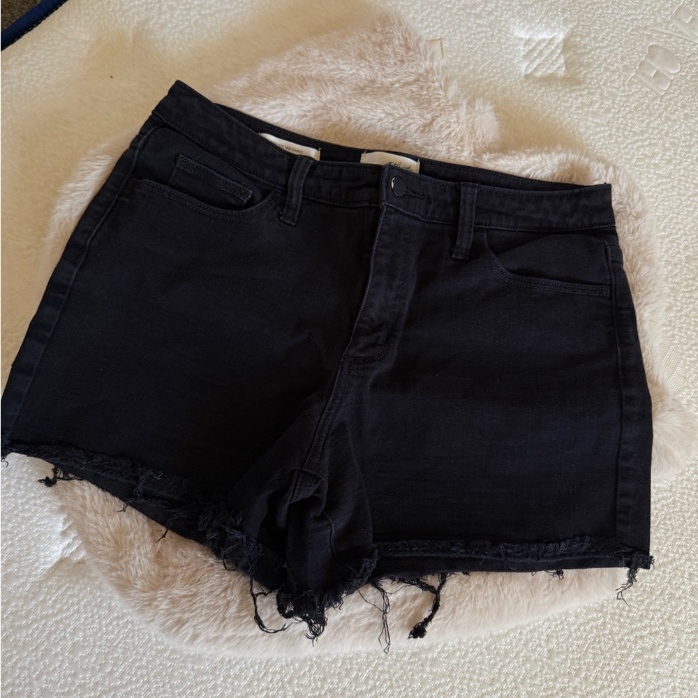 Black Denim Women Shorts